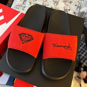 Diamond Supply Sandals Red